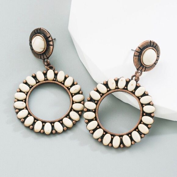 Southwestern Turquoise Earrings NWT - Picture 3 of 7